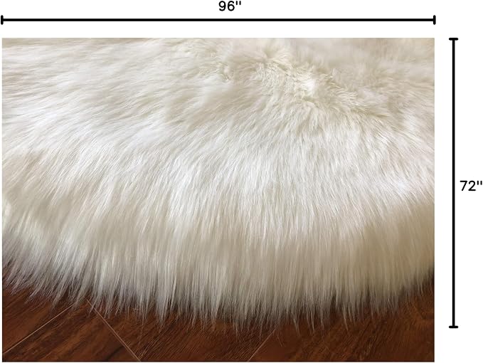 Free Shape Luxury Soft Fluffy Shag Area Rug Octo 8 Pelts 6'x8', 180x240 cm - Image 2