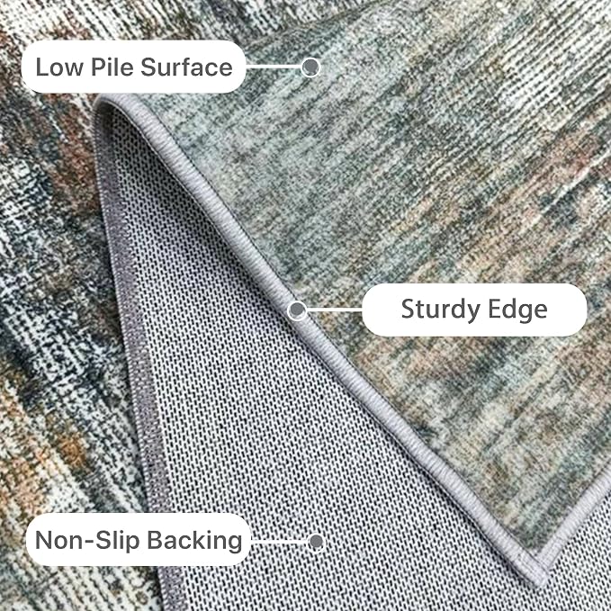 BEIMO Area Rugs 5x7 for Living Room Bedroom, Modern Abstract Machine Washable - Image 7