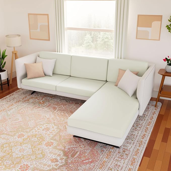 hyha Waterproof Couch Cushion Covers, Stretch Sofa Couch Seat Slipcover - Image 2