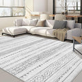 Nakagishi 6x9 Area Rugs Living Room: Washable Boho Large Neutral Soft Farmhouse by NakagishiAreaRug