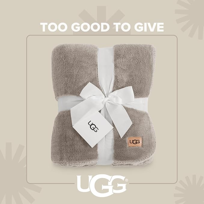 UGG Whitecap Fleece Throw Blanket, Soft Fluffy Blankets - Image 3
