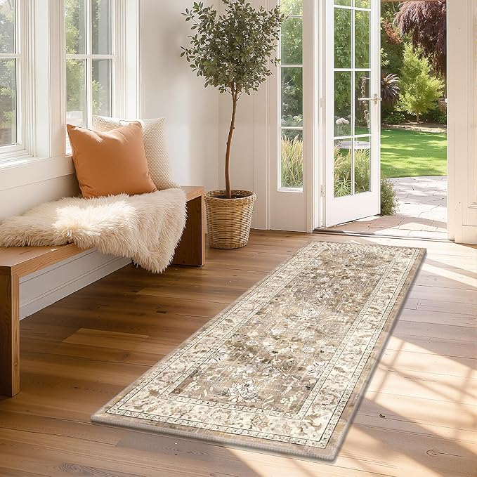 LOKHOM Washable Runner Rug, 2x5 Non-Slip Vintage Hallway Runner Rug - Image 8