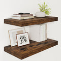Vivelove 12" Deep Floating Shelves Over Toilet, Farmhouse Rustic Shelves by VIVELOVE