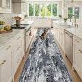 Washable Area Rugs 3x12 Non-Slip Modern Abstract Soft by RELEANY
