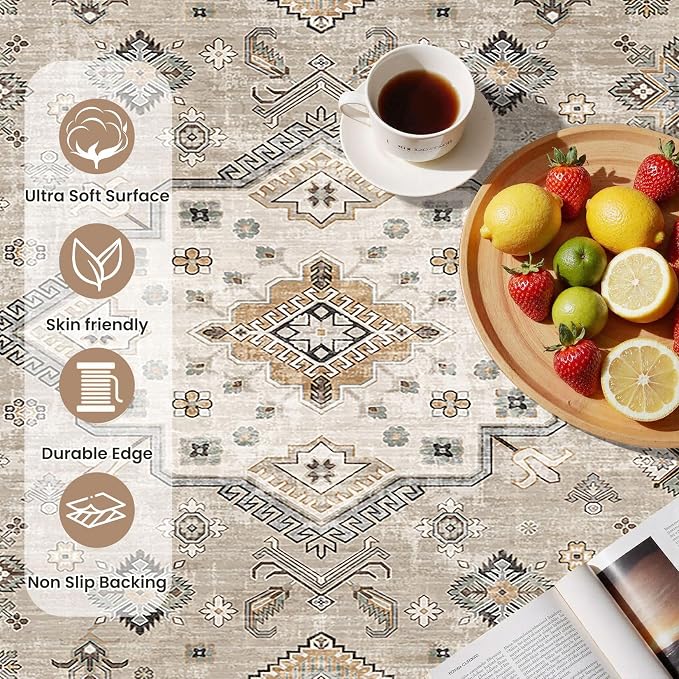 Vintage Living Room Area Rug 2x3 - Image 6
