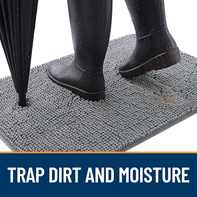 OLANLY Dog Door Mat for Muddy Paws 40x32, Absorbs Moisture and Dirt, Absorbent - Image 2