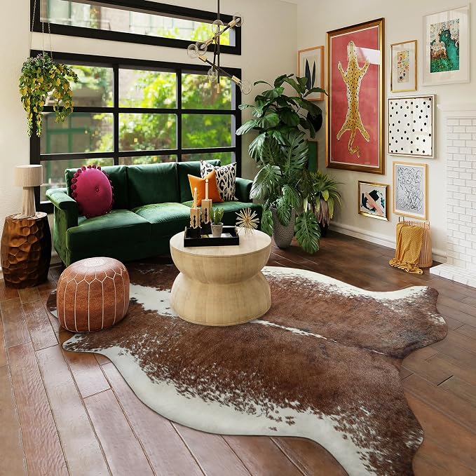 Easycozy Faux Cowhide Large Cow Print Rug - Image 6