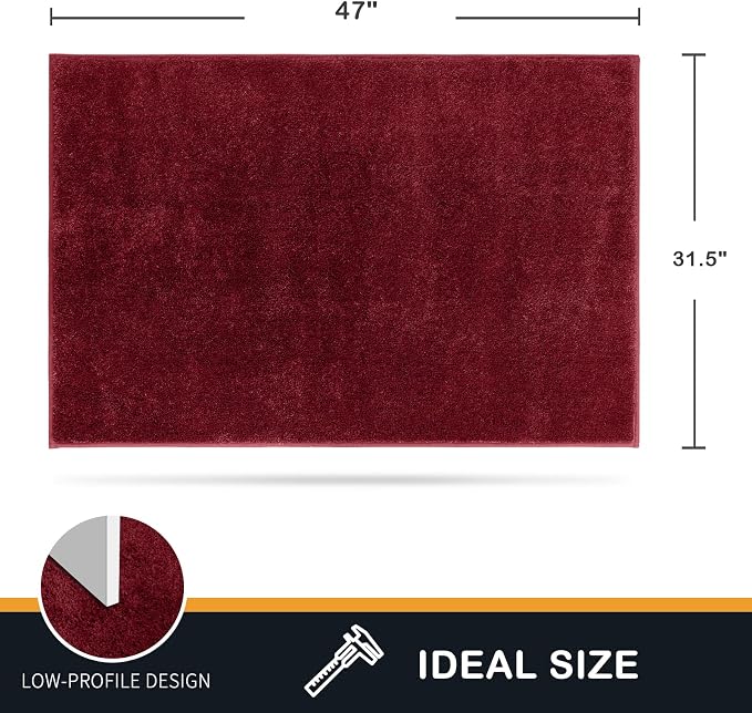 PURRUGS Dirt Trapping Door Mat 31.5" x 47", Non-Slip Machine Washable Entryway - Image 2