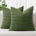 MIULEE Pack of 2 Spring Corduroy Decorative Throw Pillow Covers 20x20 Inch Soft by MIULEE
