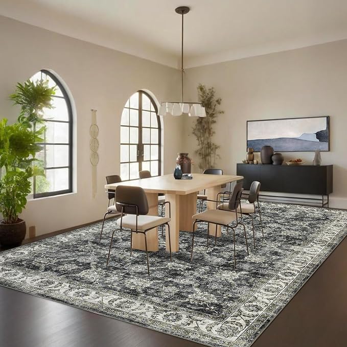 GarveeHome Vintage Rug 5x7 Floral Print Area Rug - Image 3