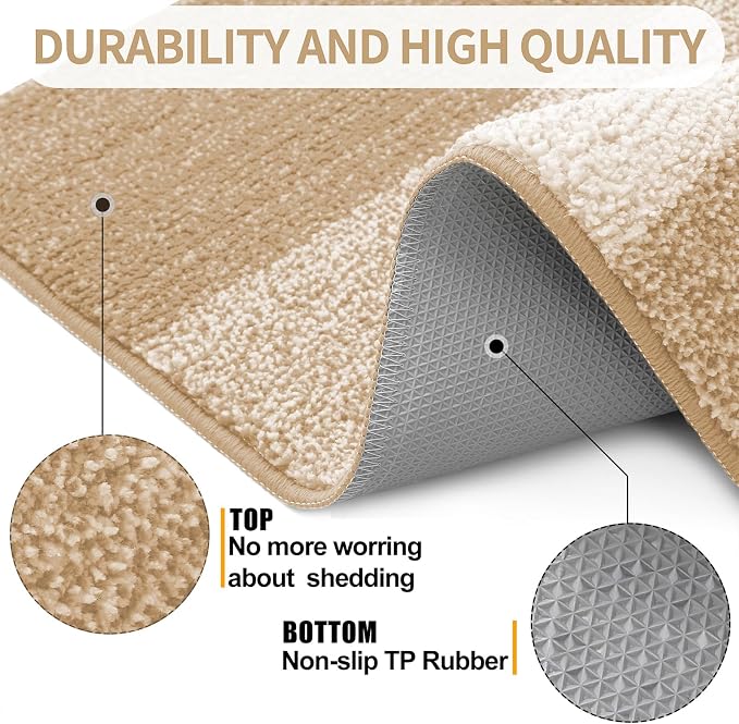 Kitinjoy Indoor Outdoor Door Mat, 59x20 Non-Slip Absorbent Dirt Trapper - Image 3