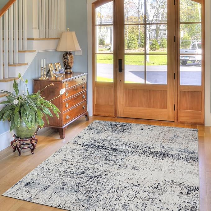 Area Rug 6×9, Large Vintage Boho Rug, Ultra-Soft Low Pile, Non Slip, Stain - Image 6