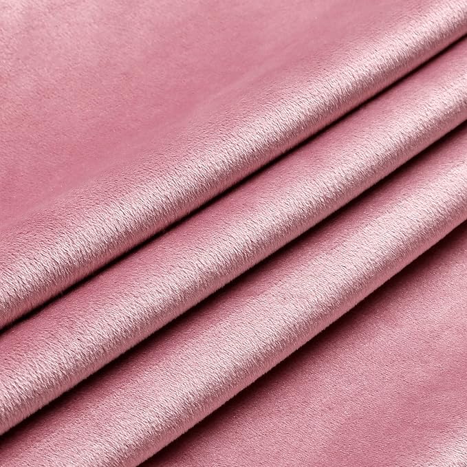NiNi ALL Decorative Throw Pillow Covers Velvet 28x28 Inch Pack of 2 Pink - Image 6