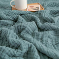 EMME Muslin Twin Blankets for Couch Breathable Gauze All Season Soft and by EMME