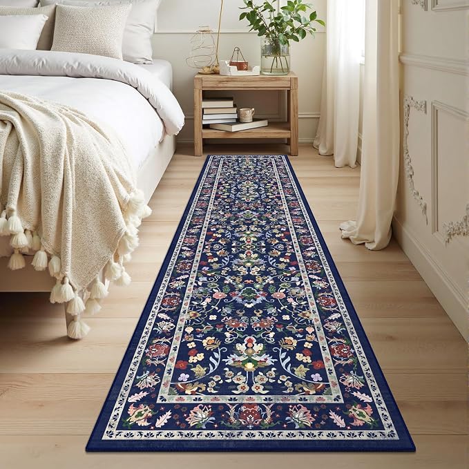 LOKHOM Washable Runner Rug, 2x8 Non-Slip Vintage Hallway Runner Rug - Image 3