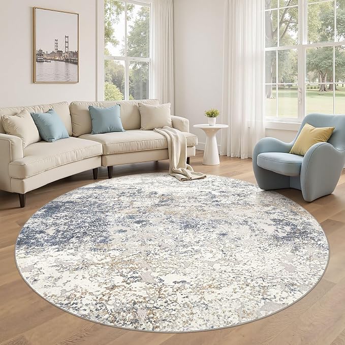 DMOYEST 6ft Round Area Rug Living Room Rugs - Image 7