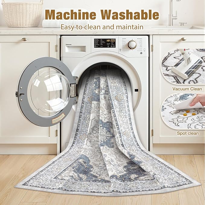 cotiled 10x12 Area Rugs Large Washable Rugs - Image 3