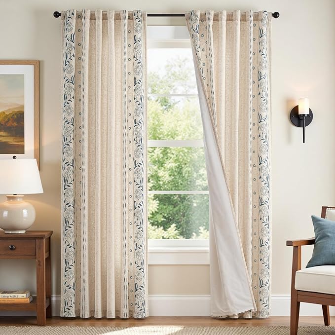 jinchan Winslow Lined Linen Curtains by JINCHAN