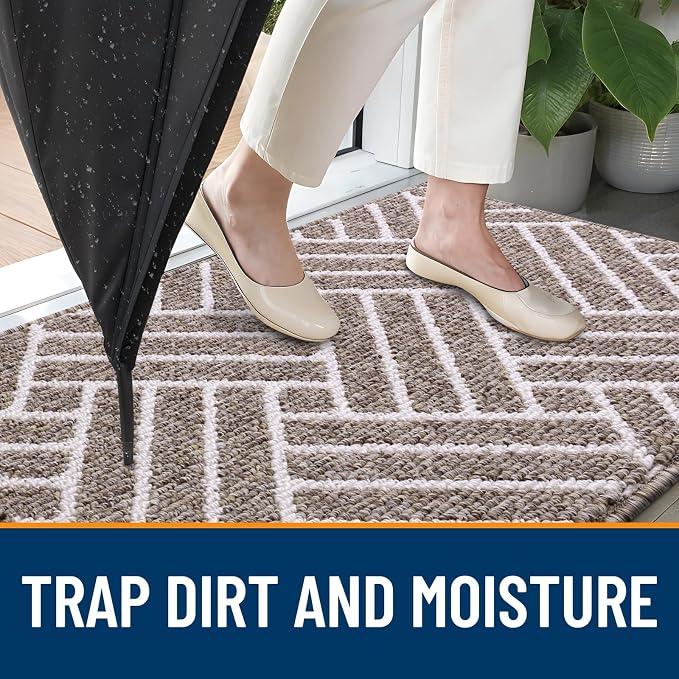 OLANLY Runner Indoor Door Mat, 59x23 Inch, Dirt Resistant and Absorbent - Image 2