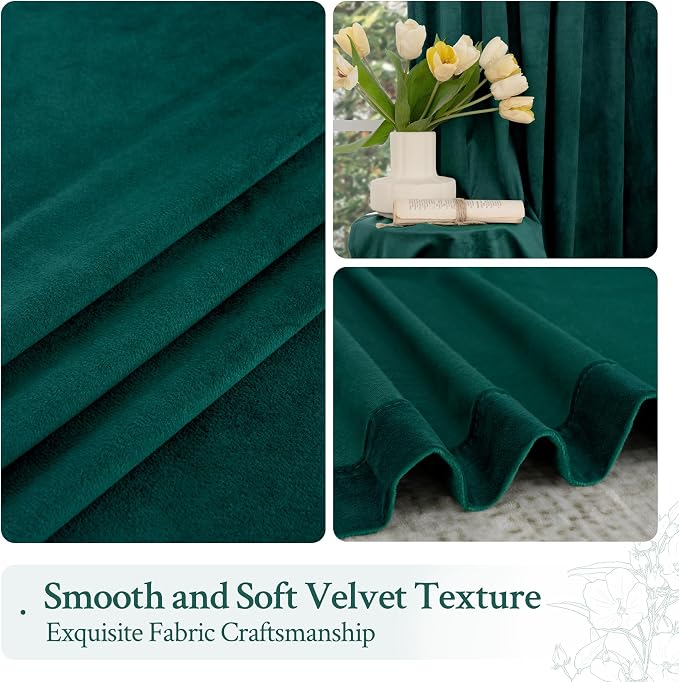 LAMIT Velvet Curtains 96 Inch Length - Image 7