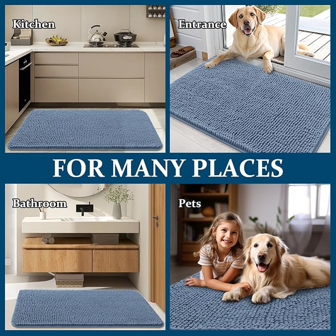 OLANLY Dog Door Mat for Muddy Paws 24x16, Absorbs Moisture and Dirt, Absorbent - Image 8