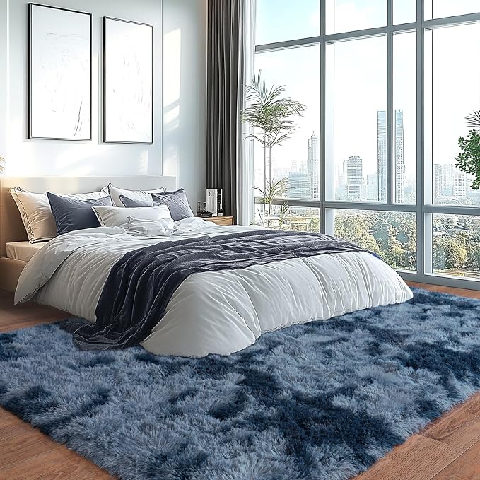 Upgrade Non-Slip Plush Rugs for Living Room, Soft Shaggy Carpets for Living Room - Image 5