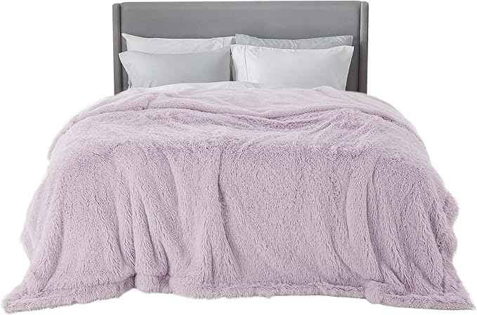 Bedsure GentleSoft Fluffy Lavender Purple King Size Blanket by BEDSURE