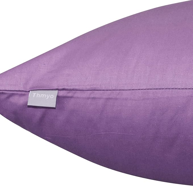 Thmyo 4-Pack 100% Cotton Comfortable Solid Decorative Throw Pillow Case - Image 6