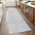 Modern Rug 2x6 Runners for Hallways, Abstract Kitchen Runner Rugs Non Slip Bath by ROYHOME
