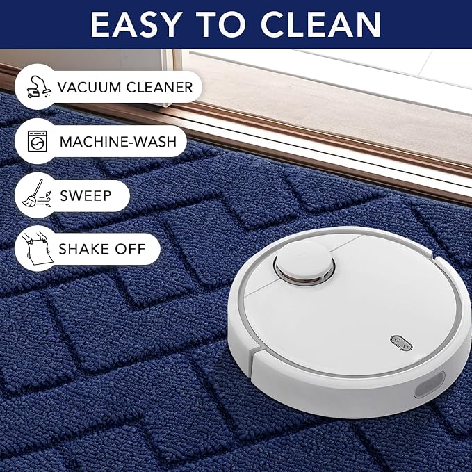 hicorfe Indoor Doormat, Front Back Door Mat Rubber Backing Non Slip Door Mats - Image 6