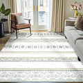 BESTSWEETIE 5x7 Area Rugs for Living Room Washable Moroccan Farmhouse Neutral by BESTSWEETIE