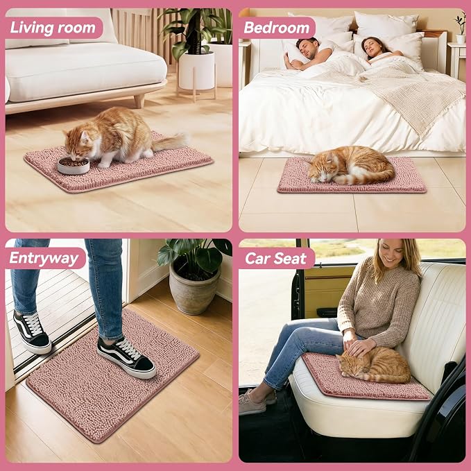 Bcoimo Super Absorbent Cat Door Mat, Pet Rugs - Image 6