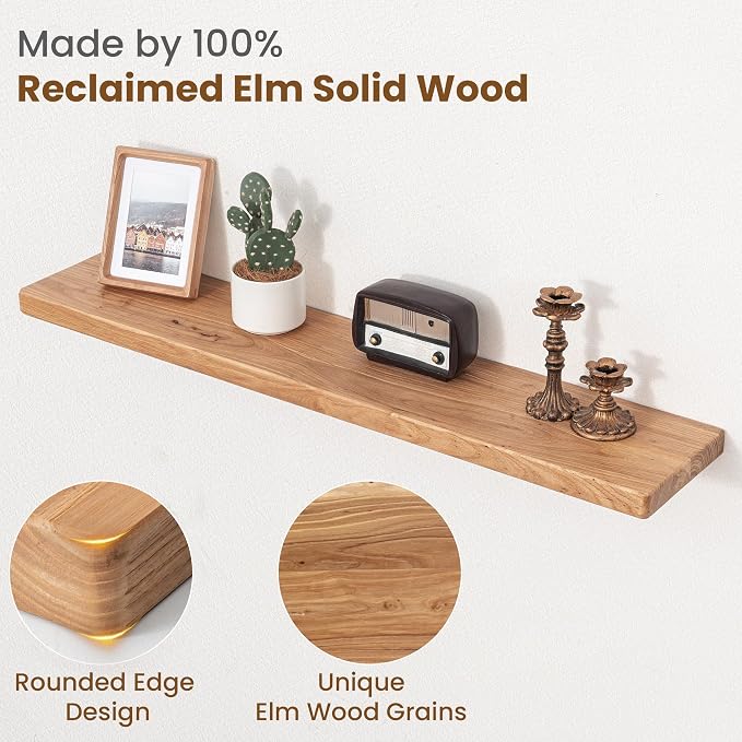 Floating Shelves for Wall, Round Edge Wall Shelves - Image 3