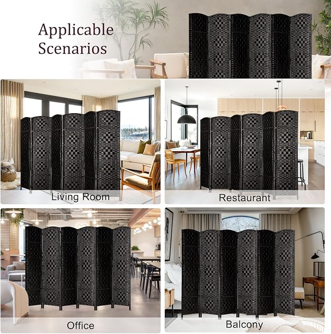 Rose Home Fashion 6 ft Tall Room Divider, Room Dividers and Folding Privacy - Image 7