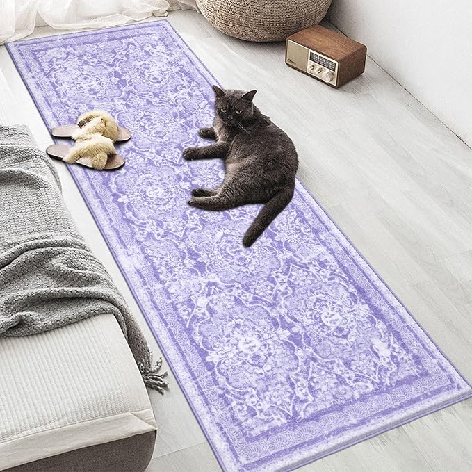 Vaukki Hallway Runner Rug, Vintage Shaggy Soft Laundry Rug Runner, Non Slip - Image 6