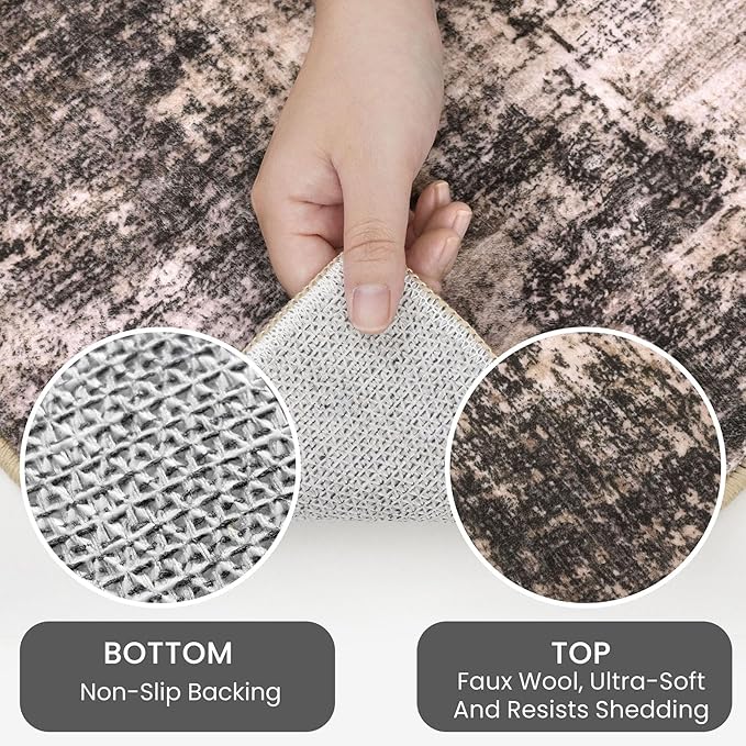IOHOUZE Abstract Area Rugs 5x7 Ft Washable Rugs - Image 3