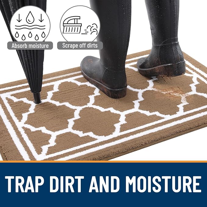 Buganda Runner Indoor Door Mat, Dirt-Resistant and Absorbent Doormat, Low - Image 2