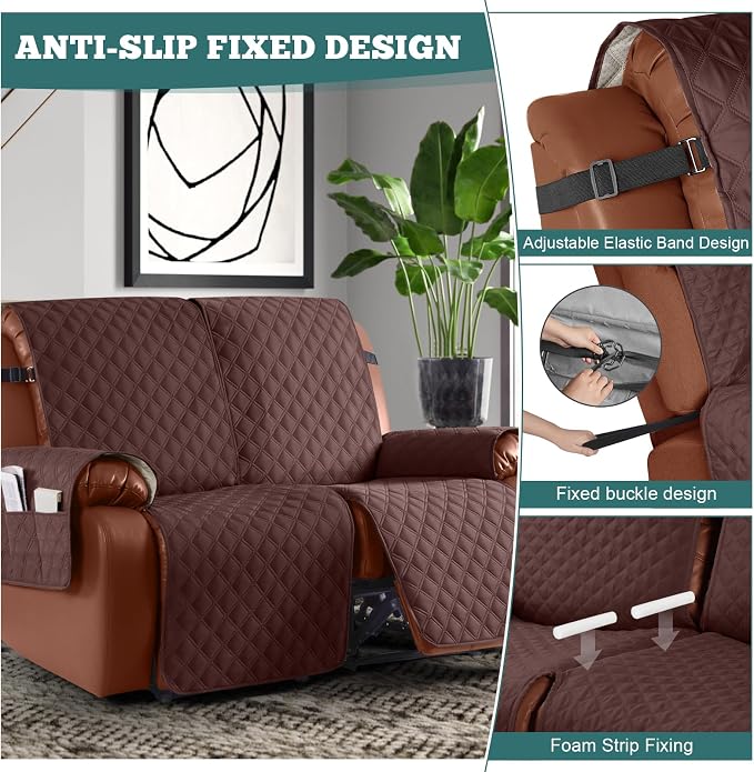 Ruaozz Waterproof Recliner Sofa Covers, 1-Piece Couch Covers - Image 6