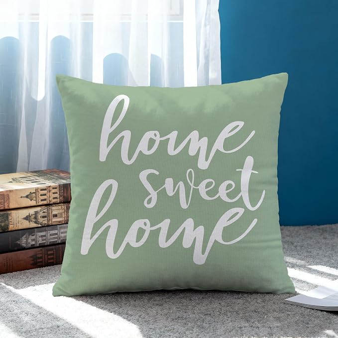 Hexagram Sagegreen Geometric Pillow Covers 18x18 Set of 4, Decorative Outdoor - Image 2
