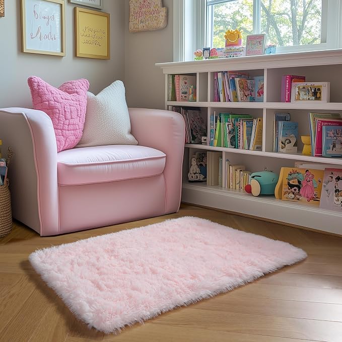 Amdrebio Pink 2x3 Mini Area Rugs - Image 7