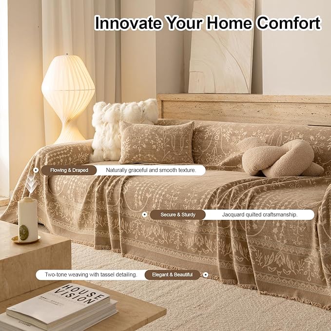 ROOMLIFE Couch Cover Boho Sofa Covers - Image 3