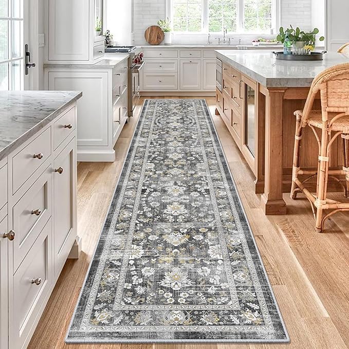 LOKHOM Washable Runner Rug, 2x10 Non-Slip Vintage Farmhouse Hallway Runner Rug - Image 8