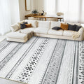 BESTSWEETIE 9x12 Area Rugs for Living Room Washable Moroccan Farmhouse Neutral by BESTSWEETIE