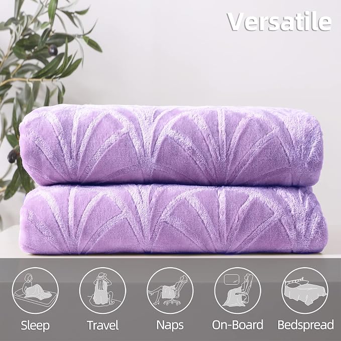 Whale Flotilla Flannel Fleece Throw Blanket - Image 6