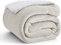 Bedsure GentleSoft Sherpa Fleece Twin Size Blanket by BEDSURE
