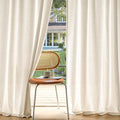 MIULEE Non-See-Through Privacy Linen Curtains 2 Panels, Light Filtering Window by MIULEE