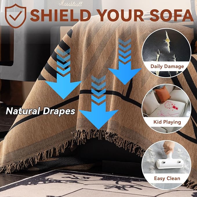 VClife Couch Cover Boho Style Sofa Cover - Image 5