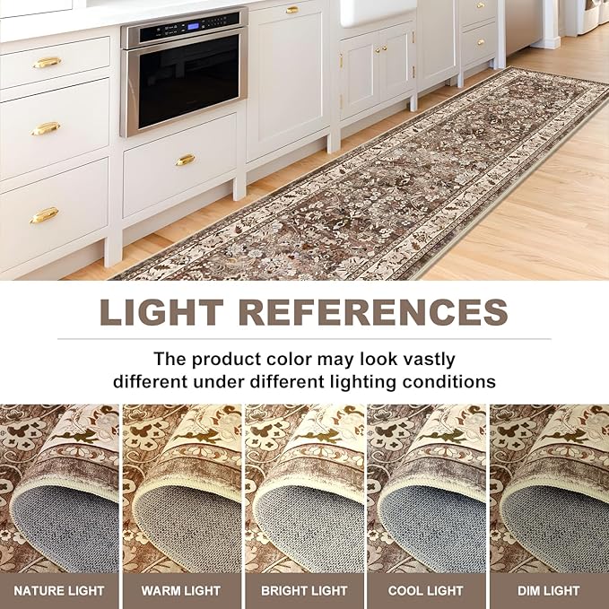 LOKHOM Washable Runner Rug, 2x8 Non Slip Vintage Hallway Runner Rug - Image 5