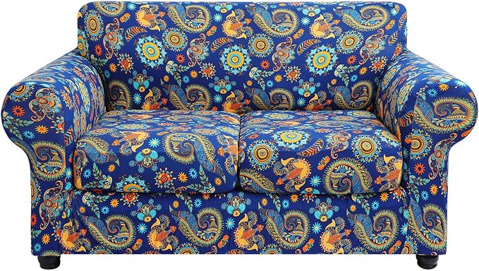 hyha Couch Cover, Loveseat Covers, Floral Pattern, 3 Pieces, Sofa Slipcovers by hyha