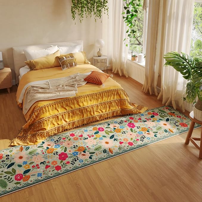 Rugcomf Runners for Hallways Kitchen Runner Rug Non Slip 2'x 10' Long Washable - Image 4
